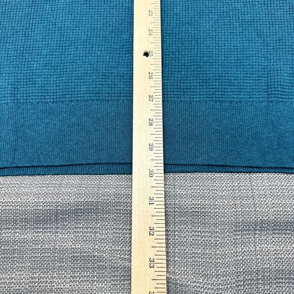 Cutter & Buck Sweater Men 4X Big Teal Waffle Knit Pullover Comfort‎ Crewneck - Picture 9 of 10